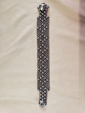 Sergio Guttierez Liquid Metal Silver Tone Mesh Bracelet